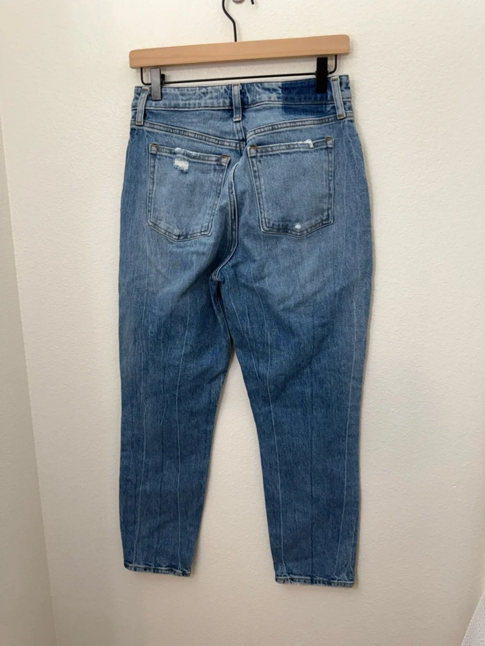 Abercrombie & Fitch Curve Love High Rise Mom Jeans Blue 27 - Picture 4 of 10